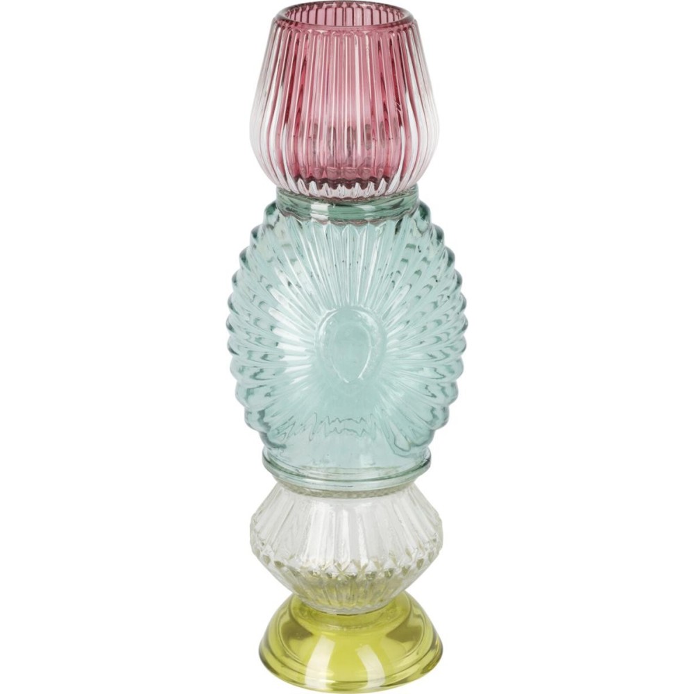 PCANDELA VETRO RIPIANI 27CM